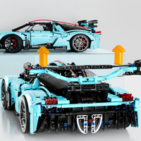 Blocs de Construction en plastique pour enfants, bricolage, tige 1:8, composants de voiture de Sport, jouets de véhicules de Construction mobiles, 3502 pièces, livraison gratuite