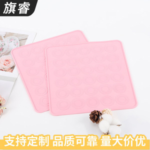 Silicone Rolling Mat Pink Non Slip Baking Pad For Kneading Dough Pastry Making - Product Image 2