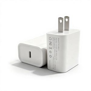 PD20W U.<span class=keywords><strong>S</strong></span>. Chargeur rapide vertical pour iPhone avec connexion Type-C, modèle A19KW USDO-1, chargeur de type européen - Product Image 1
