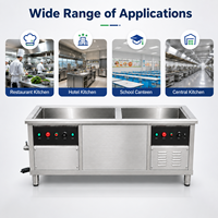 Lave-vaisselle industriel à ultrasons robuste pour écoles, cafétérias et services de restauration – Unité de nettoyage de vaisselle