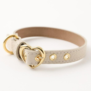 लक्जरी समायोज्य कुत्ते कॉलर ठोस शैली व्यक्तिगत pu और चमड़े के पट्टे के लिए रिवेट सजावट के साथ - Product Image 1