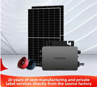 Système solaire photovoltaïque domestique complet connecté au réseau 220V, panneaux en silicium monocristallin 800W, micro-onduleur, énergie CXS Solar