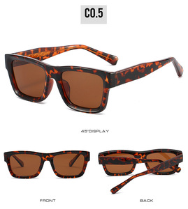 Nuovo acetato Unisex telaio quadrato in metallo di alta qualità rettangolare protettivo da uomo polarizzato Uv tonalità di protezione occhiali da sole - Product Image 6