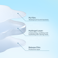 Coussinets réutilisables en hydrogel rafraîchissant pour les seins avec patchs de gel pour les mamelons, pour soulager la douleur liée à l'allaitement, effet 24 heures