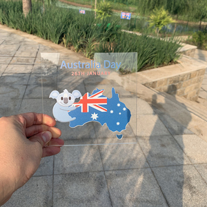 Nhà Máy Bán Buôn Biểu Tượng Tùy Chỉnh UV In Lớn Rõ Ràng Trắng <span class=keywords><strong>Acrylic</strong></span> Tấm Bảng Dấu Hiệu Cắt In Nhà Sản Xuất Trực Tiếp - Product Image 2