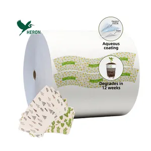 Ventiladores de papel revestidos aquosos ecológicos para copos, substituto para ventiladores de papel de sorvete de parede única PE/260 290 310 GSM à prova de vazamentos