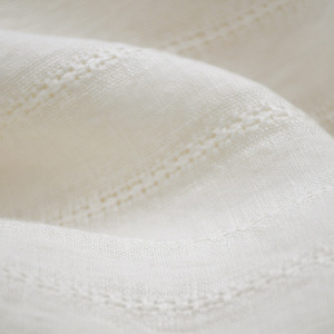 Moderne Jacquard Salo décontracté femmes haut pantalon jupe pur lin tissu brodé motif trame tricoté style uni Spot approvisionnement - Product Image 4