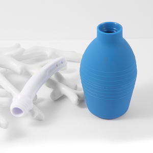 Seringue anale et vaginale unisexe en silicone bleu en forme de poire, nettoyeur rectal, 160 ml, jouet sexuel pour adultes, douche - Product Image 3