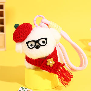 2026 Best verkochte op maat gemaakte knuffeldier sleutelhanger coole kleine beer voor koppels, schattig rugzak hangertje accessoire voor kinderen - Product Image 2