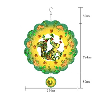 Colorful 12-Inch Flamingo Metal Wind Spinner Rectangle Garden Stake for Yard and Garden Decor - Product Image 2