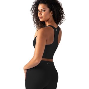 Custom Active Sports Bra Tank Women Racerback <b>Crop</b> <b>Top</b> Built In Bra Removable Cups Low Impact Yoga Gym Workout Wear - Product Image 4