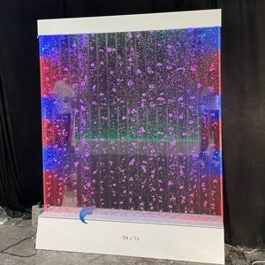 Interior decorative dividers <b>acrylic</b> hanging wall panel mounted dancing led water bubble wall - Product Image 3