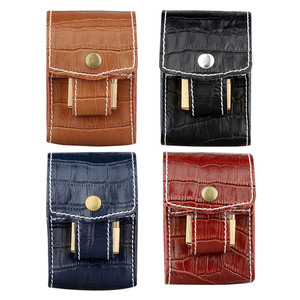 Mini <span class=keywords><strong>étui</strong></span> <span class=keywords><strong>à</strong></span> cigarettes automatique, portefeuille porte-monnaie, en cuir véritable, boîte <span class=keywords><strong>à</strong></span> cigarettes avec <span class=keywords><strong>étui</strong></span> allume-cigare - Product Image 5