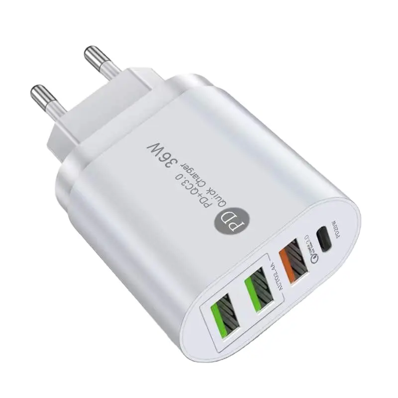 36W Schnell lade adapter mit 3USB PD20w Schnitts tellen Schnell lade adapter Geschenk für Geburtstag/Ostern/Präsidenten tag