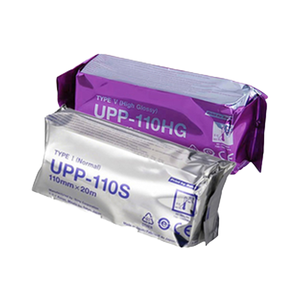Papel Térmico de Una Capa Unifon UP-110s Blanco Brillante de 110 mm x 20 m para Cajas Registradoras y Uso Médico con Ultrasonido - Product Image 1