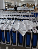 Système de purification d'eau 3 étapes Big Blue 20 pouces avec support métallique pour la gestion de la chaîne d'approvisionnement des projets - Vente en gros usine