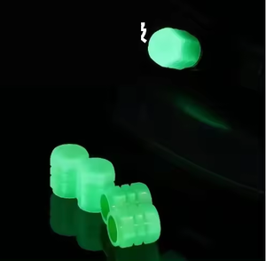 Capuchons de valve de pneu de voiture universels lumineux, fluorescents, brillants la nuit, en plastique ABS, pour voiture et <span class=keywords><strong>moto</strong></span> - Product Image 1