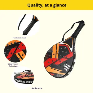 Raquette de tennis en fibre de carbone ABS pour enfants, équipement d'entraînement interactif parent-enfant, structure monobloc, intérieur en EVA - Product Image 5