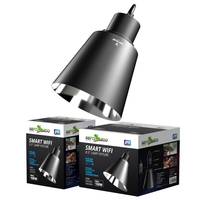 Lampe d'éclairage pour reptiles REPTIZOO Smart WiFi Deep Dome avec contrôle de la température, application et minuterie pour dragon barbu, tortue, gecko léopard