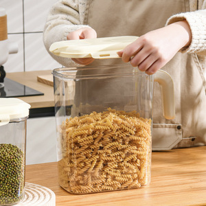 Transparent <b>Rice</b> Bucket 2500ml 3500ml Airtight Storage <b>Container</b> For Grains Kitchen Use - Product Image 3