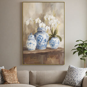 Immagini di fiori personalizzate all'ingrosso cornici per Poster salotti <span class=keywords><strong>Design</strong></span> moderno stampa murali dipinti ad olio cornici di arte astratta - Product Image 2