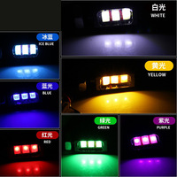 Haute qualité 12V 5630 3SMD Eagle Eyes Auto lampes 7 couleurs voiture moto plaque d'immatriculation lumière accessoires usine directe