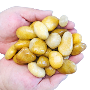 Superficie lucida pietra naturale pioggia ciottoli di fiori per Villa e decorazioni per eventi eco-friendly centrotavola di nozze - Product Image 5