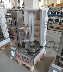 Machine à <span class=keywords><strong>kebab</strong></span> à gaz 4 brûleurs / Machine à doner / Machine à shawarma avec découpe automatique pour snacks - Product Image 3