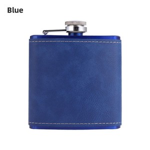 Fiaschette da 6oz 180ml in Acciaio Inossidabile con Rivestimento in <span class=keywords><strong>Pelle</strong></span>, Logo Personalizzato Inciso al Laser, Design Moderno e Minimalista, Portatili per Whisky - Product Image 3