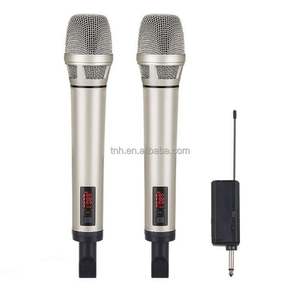 TNH UM- U5200 mikrofon nirkabel genggam profesional, mikrofon Karaoke nirkabel genggam kinerja panggung Vlog 58 UHF untuk Gereja - Product Image 6