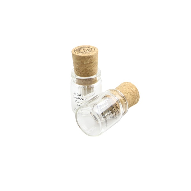 Drifting Message Bottle Wood Cork Lid Glass Bottle Usb Flash Drive 1gb 2gb 4gb 8gb Usb Memory Stick Message in a Bottle Usb