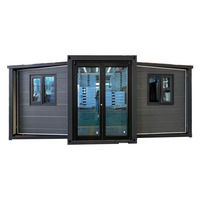 Maison conteneur en acier préfabriquée, mobile, extensible, de luxe, étanche et sécurisée pour usage domestique en extérieur