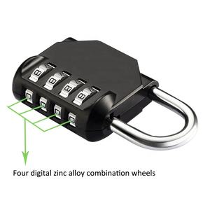 Código de fábrica Ruedas Casillero de aleación de zinc Candado de combinación de 4 dígitos - Product Image 6