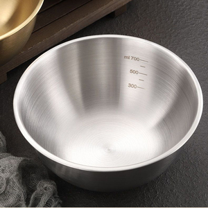 Lot <span class=keywords><strong>de</strong></span> bols mélangeurs <span class=keywords><strong>de</strong></span> cuisine en acier inoxydable, empilables, accessoires <span class=keywords><strong>de</strong></span> pâtisserie, bols <span class=keywords><strong>de</strong></span> rangement dorés avec échelle <span class=keywords><strong>de</strong></span> mesure - Vente en gros usine - Product Image 4