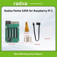 Carte d'extension Radxa Penta SATA avec interface PCIe pour Raspberry Pi ROCK 5A Mini NAS