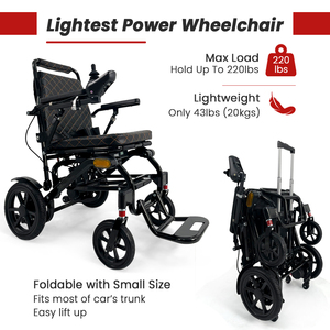 Silla de Ruedas Eléctrica KSM-603 con Doble Motor y Ruedas Antivuelco, Batería de Litio de 24V 10Ah, para Personas Mayores, Directo de Fábrica - Product Image 4