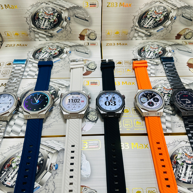 Z83 Max Smart Watch with 3 Straps HD 1.52 Inch Heart Rate IP68 Waterproof Smart Watch Z79 MAX Smartwatch