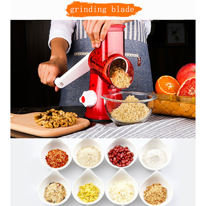 <span class=keywords><strong>Mandoline</strong></span> ronde Trancheuse à tambour Hachoir à légumes Plateau à fromage rotatif Râpe à tambour rotatif 3 en 1 - Product Image 5