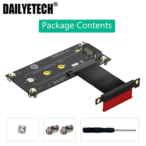 M.2 M Key 转 PCIE 4X 磁吸垫式电源 LED + NVME 转 PCI Express X4 转接线 10CM 适用于 2230 2242 2260 2280 NVME SSD - Product Image 2