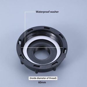 Conectores Duraderos Negros para Tanques, Tapa Roscada de Rosca Gruesa, Conector Adaptador de Rosca Hembra - Product Image 5