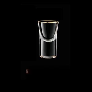Copa de Vino de Vidrio Grueso de 100 ml con Logotipo Personalizado, Dispensador de Vino Blanco con Asa y Detalles en Dorado, Dispensador de Vino - Product Image 2