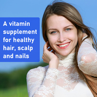 Comprimés de biotine de qualité supérieure, best-sellers, avec extrait de biotine, favorisent la force normale des cheveux, leur brillance et l'hydratation de la peau.