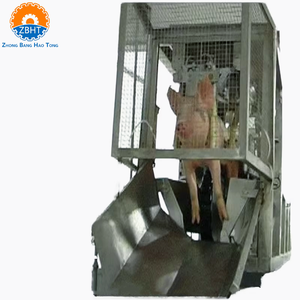 Système d'étourdissement automatique <span class=keywords><strong>de</strong></span> porcs ZBHT, équipement d'abattage en acier inoxydable à trois points pour abattoir - Product Image 1