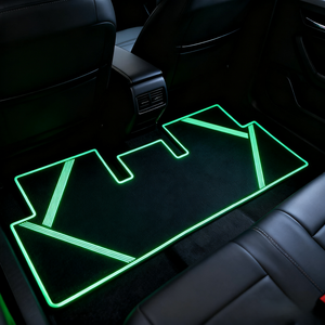 2025 nueva llegada de goma de lujo que brilla en la oscuridad juego completo 4/5 Uds alfombrillas de coche para Protección mejorada del vehículo - Product Image 4
