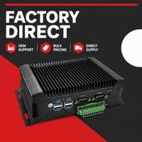 Computadora Industrial Integrada YCT para Montaje en Pared, Sin Ventilador, 4 Puertos USB 3.0, Doble COM, GPIO, WiFi, para Maquinaria de Empaque y Kioscos