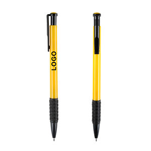 Stylo bille rétractable promotionnel en plastique ABS avec grip souple, logo personnalisé, publicité de marque - Product Image 5