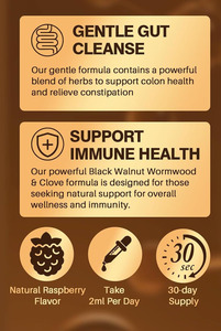 20 trong 1 Quả Óc Chó Đen ngải Cồn-đinh hương, hạt bí ngô, tỏi, oregano, berberine-Làm sạch ruột nhẹ nhàng & sức khỏe tiêu hóa - Product Image 4