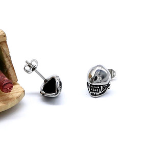 Pendientes con forma de casco de soldado yunnique, estilo gótico de acero inoxidable 316 para hombres y mujeres - Product Image 4