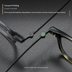 <span class=keywords><strong>Lunettes</strong></span> de vue vintage rétro à monture large carrée <span class=keywords><strong>pour</strong></span> hommes, style cool de designer, monture optique <span class=keywords><strong>pour</strong></span> myopie - Product Image 3