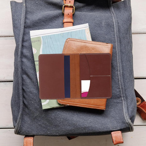 In stock PU leather passport <b>holder</b>, card <b>holder</b>, travel portable travel bag for visas, plane tickets, bank cards, and <b>ID</b> cards. - Product Image 2